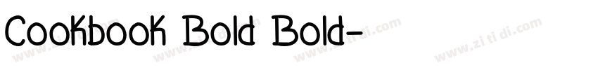 Cookbook Bold Bold字体转换